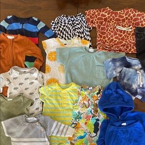 Lot of 14 3-6 mo baby boy clothing - Monica & Andy, Levi’s, Gap, Primary & more